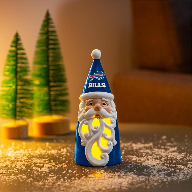 BUFFALO BILLS LED SANTA  8" STATUARY