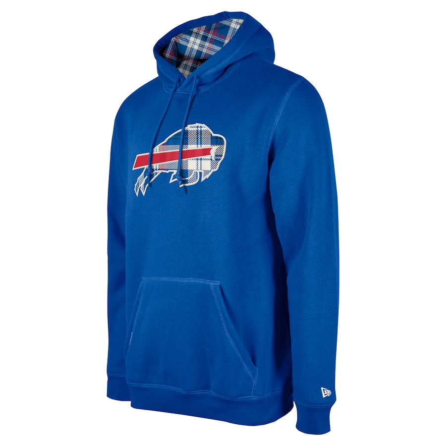 BUFFALO BILLS MEN S 2024 NFL SIDELINE 3RD DOWN PLAID PULLOVER HOODED S JR S SPORTS