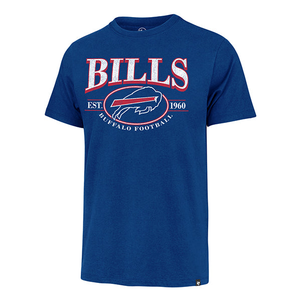 BUFFALO BILLS MEN'S '47 BRAND DELUXIA FRANKLIN T-SHIRT - BLUE