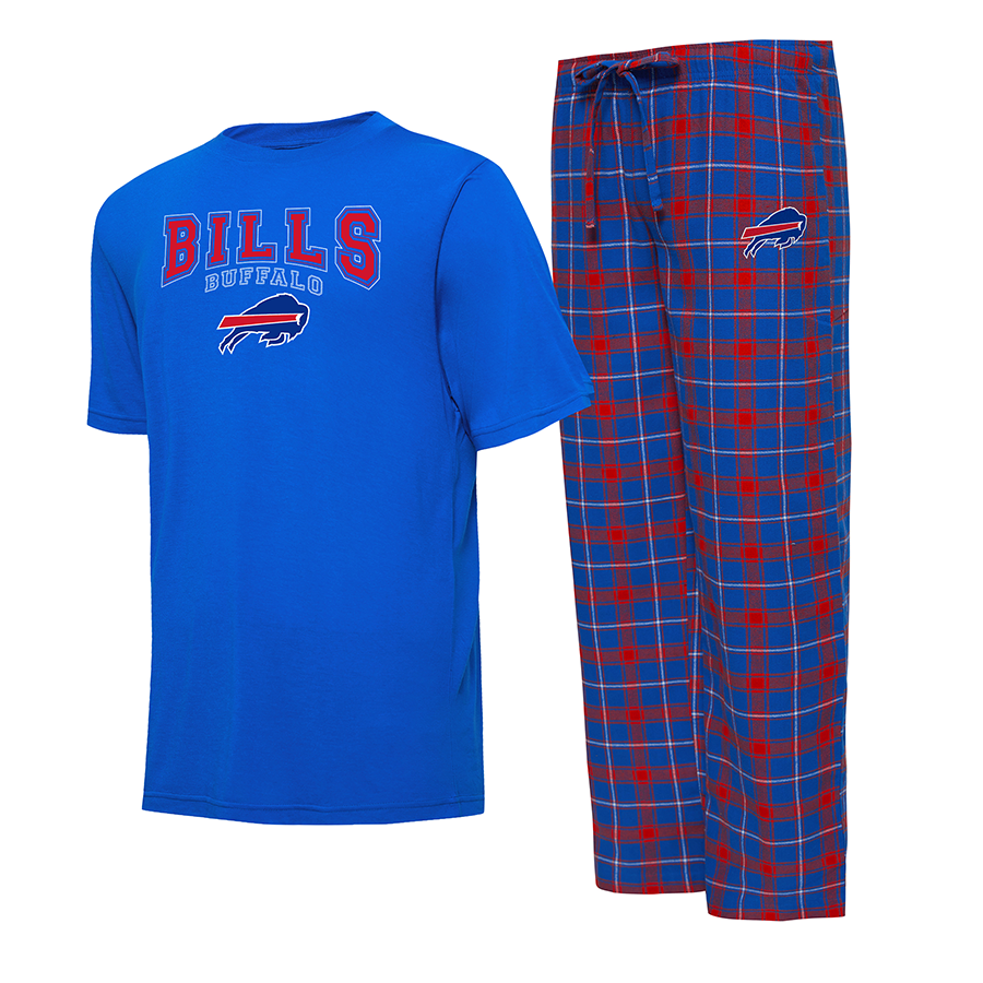 BUFFALO BILLS MEN'S ARTIC T-SHIRT & FLANNEL PANT SET