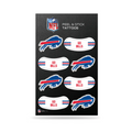 BUFFALO BILLS PEEL & STICK TEMPORARY FACE TATTOOS AND EYE BLACK