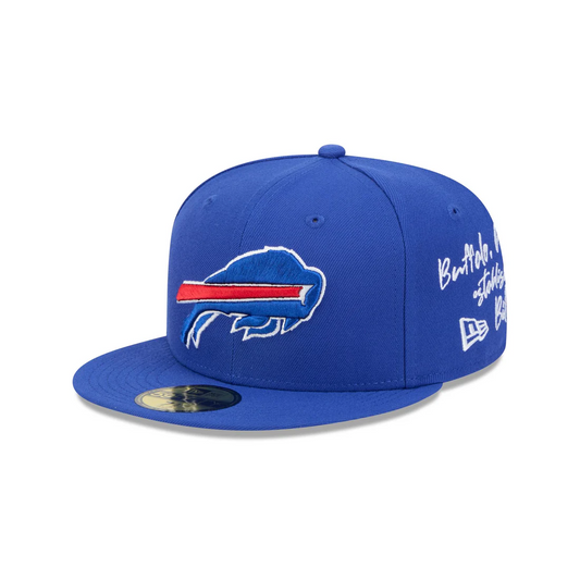 BUFFALO BILLS TEAM VERBIAGE 59FIFTY FITTED HAT - BLUE