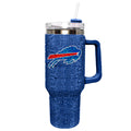 BUFFALO BILLS THE MEMORY COMPANY 40 OZ BLING COLOSSAL TUMBLER - BLUE