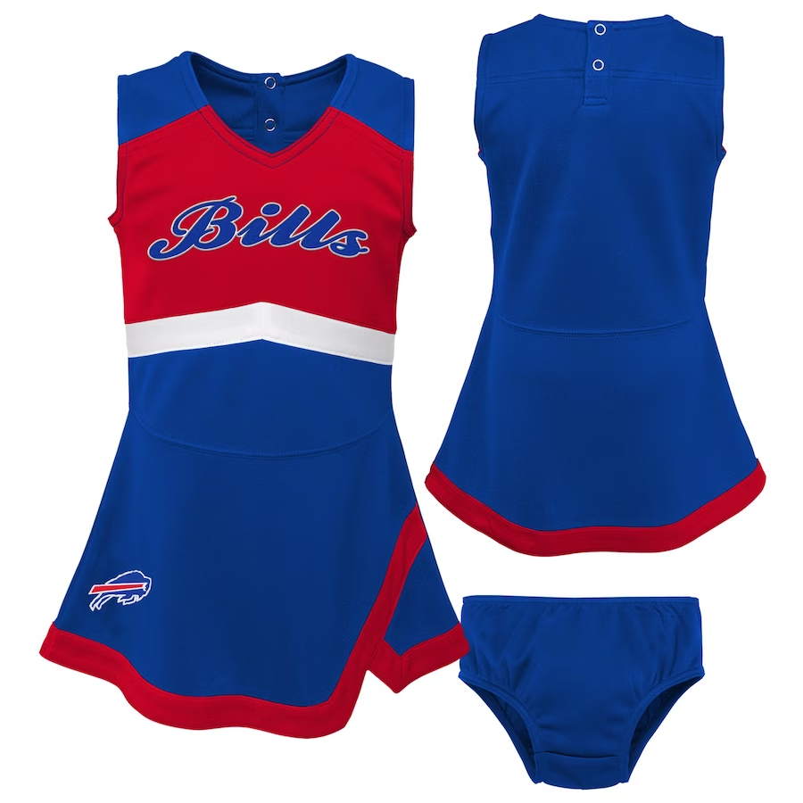 BUFFALO BILLS TODDLER CHEER CAPTAIN SET WITH BLOOMERS
