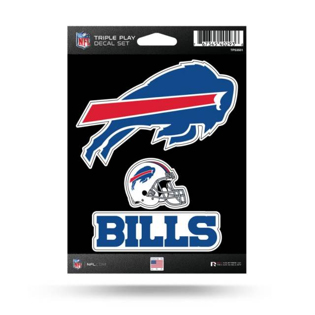 BUFFALO BILLS TRIPLE PLAY DECAL SET