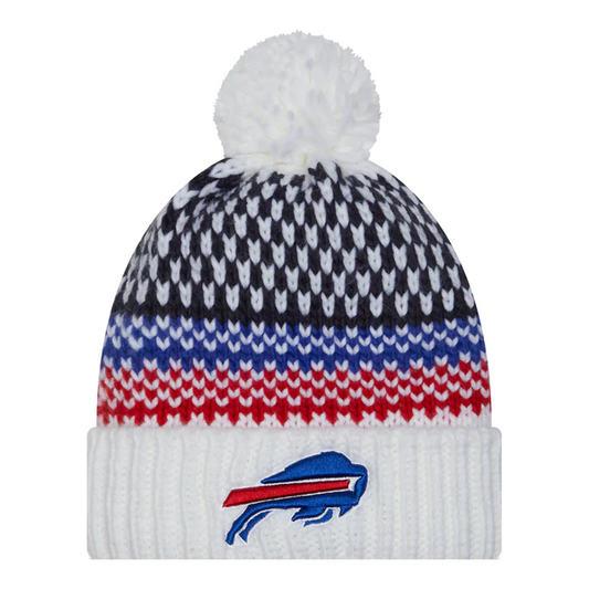 BUFFALO BILLS WOMEN'S 2023 NFL SIDELINE CUFFED KNIT WITH POM