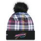 BUFFALO BILLS WOMEN'S 2024 NFL CRUCIAL CATCH CUFFED KNIT BEANIE WITH POM