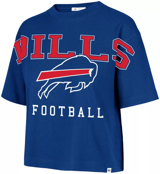 BUFFALO BILLS WOMEN'S '47 BRAND OUTREACH CITY T-SHIRT - ROYAL BLUE