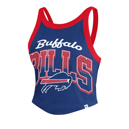 BUFFALO BILLS WOMEN'S '47 BRAND SHIMMER SHADOW TANK TOP - BLUE/RED