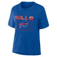 BUFFALO BILLS WOMEN'S DOWN BY CONTACT BOXY T-SHIRT - BLUE