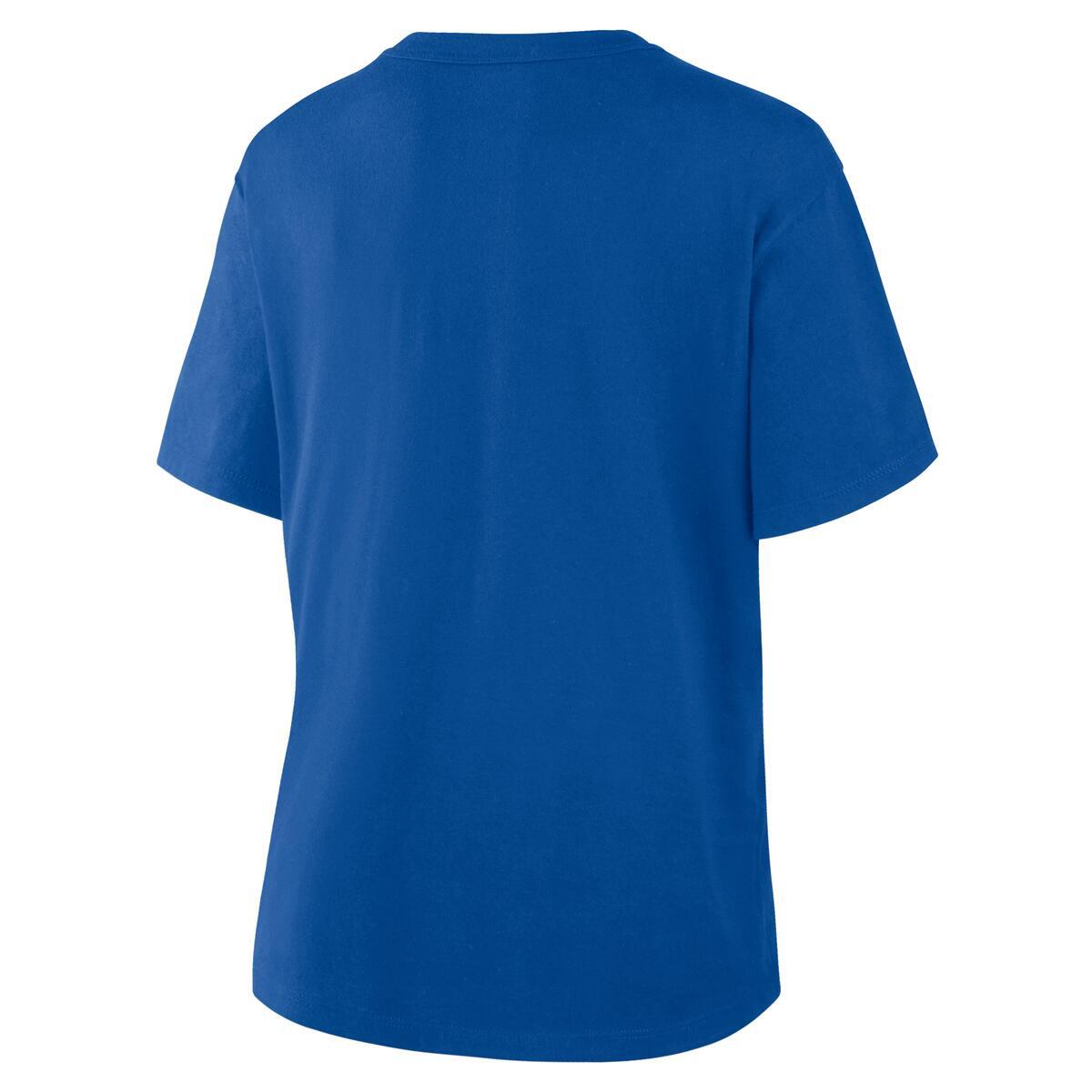 BUFFALO BILLS WOMEN'S DOWN BY CONTACT BOXY T-SHIRT - BLUE