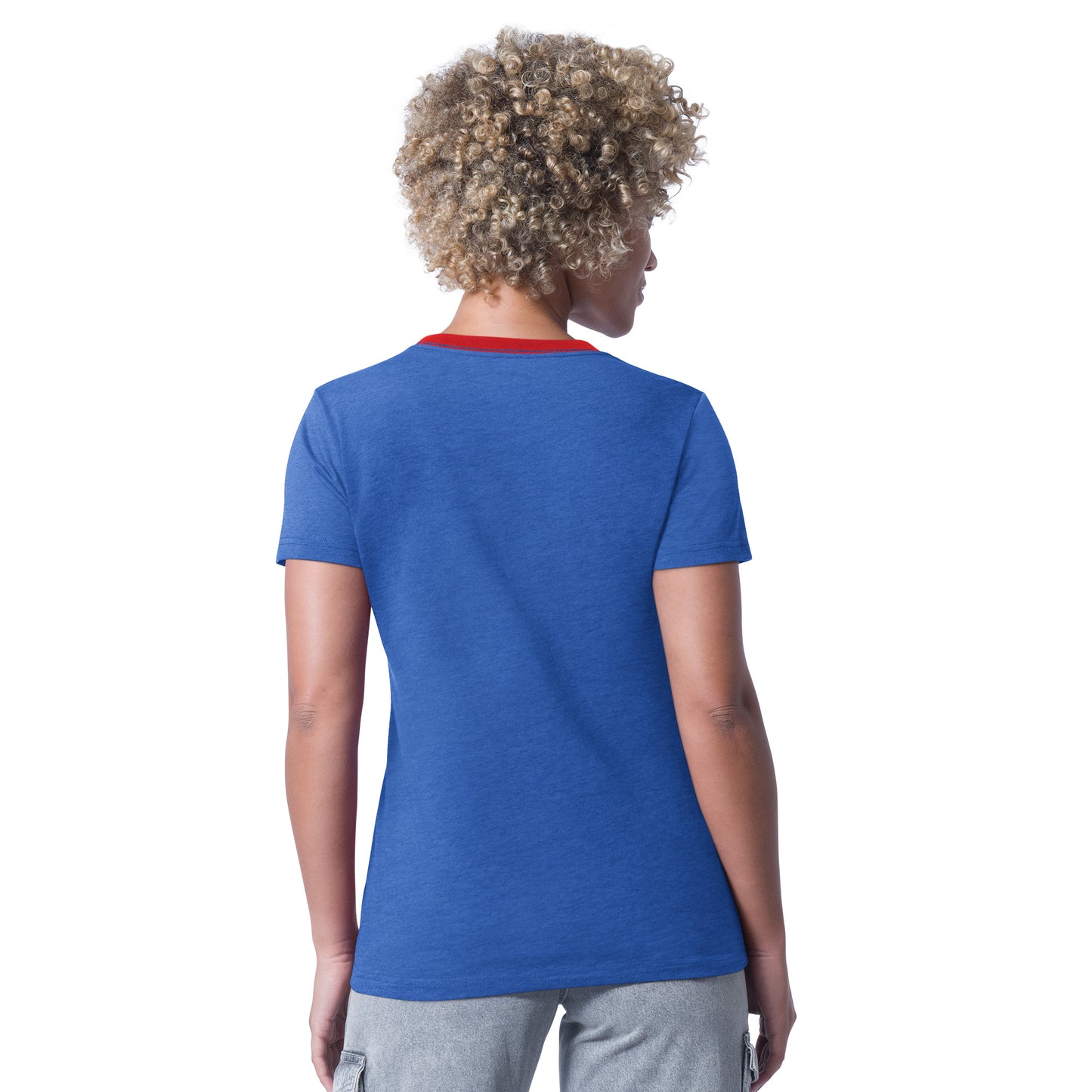 BUFFALO BILLS WOMEN'S G-III 4HER BY CARL BANKS MAIN PLAY T-SHIRT - BLUE