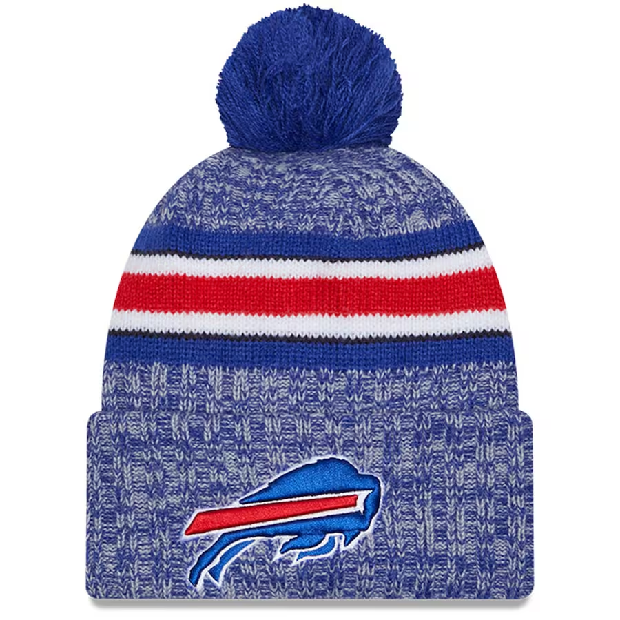 BUFFALO BILLS YOUTH 2023 NFL SIDELINE CUFFED KNIT WITH POM