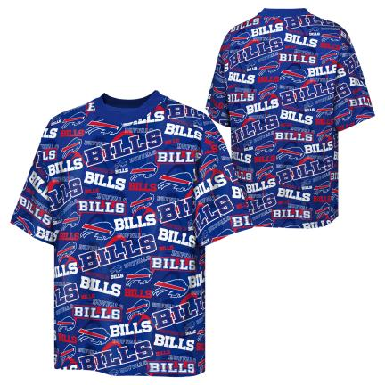 BUFFALO BILLS YOUTH OUTERSTUFF SHIFT T-SHIRT - BLUE