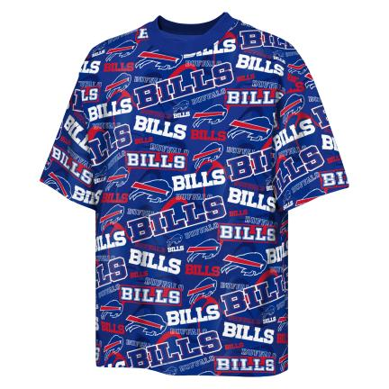 BUFFALO BILLS YOUTH OUTERSTUFF SHIFT T-SHIRT - BLUE