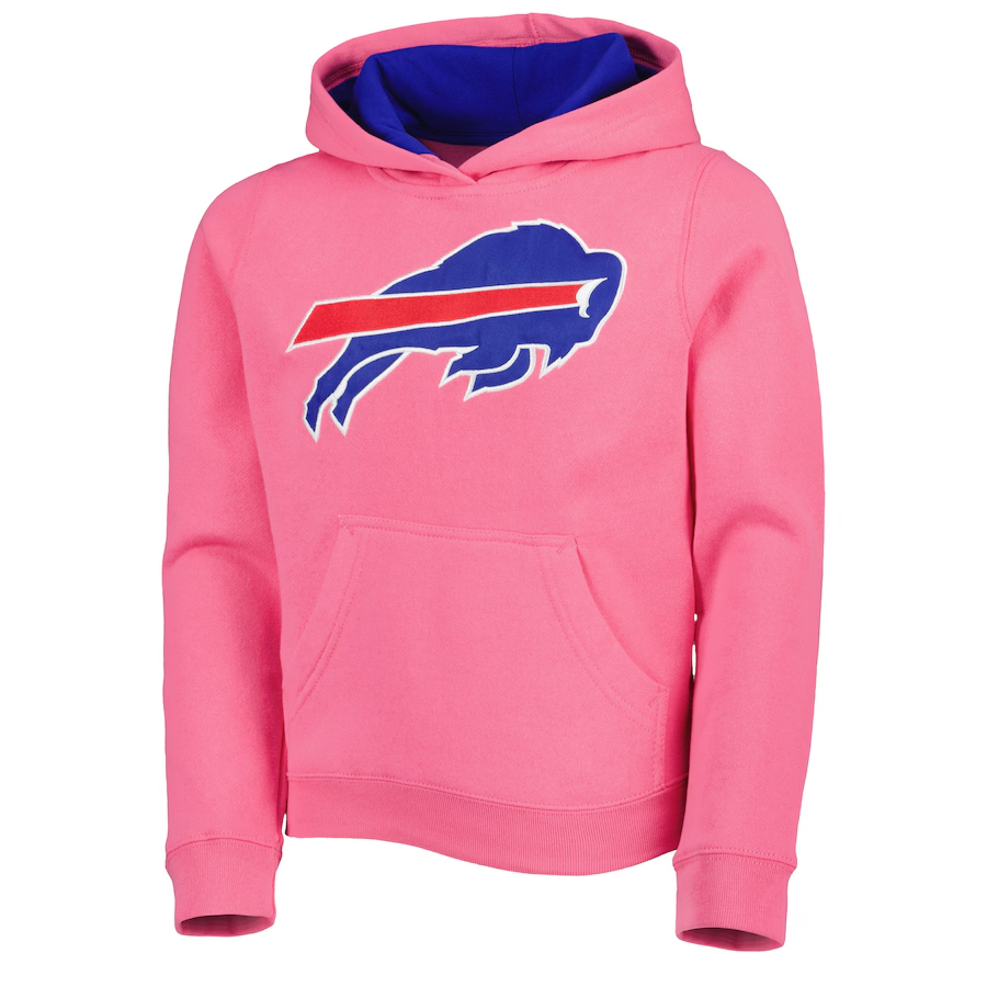 BUFFALO BILLS YOUTH PINK PRIMARY LOGO SWEATER