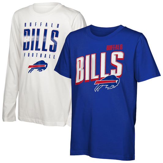 BUFFALO BILLS YOUTH THE MIX COMBO 3 IN 1 T-SHIRT - BLUE/WHITE
