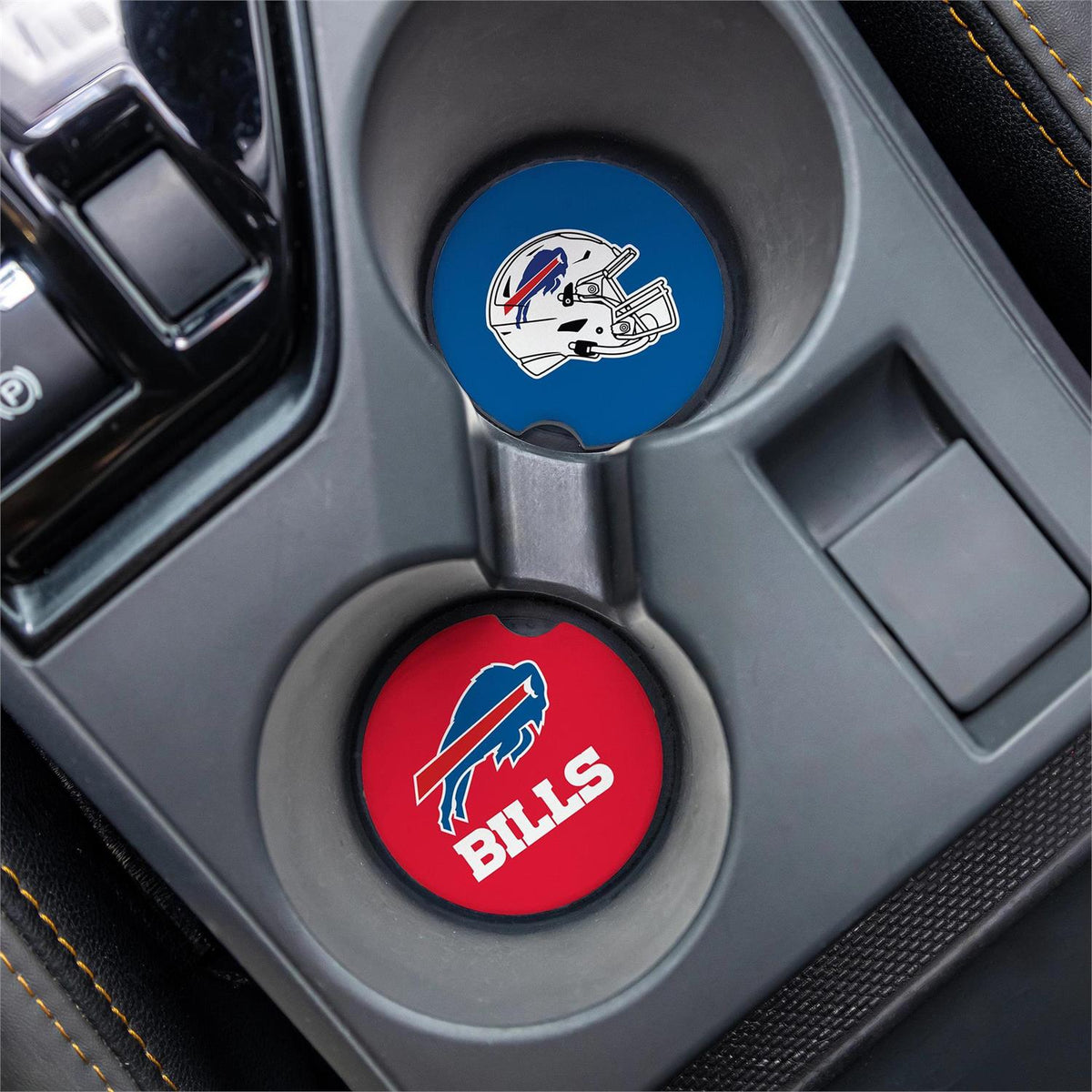 BUFFALO BILLS2-PIECE CAR COASTER SET