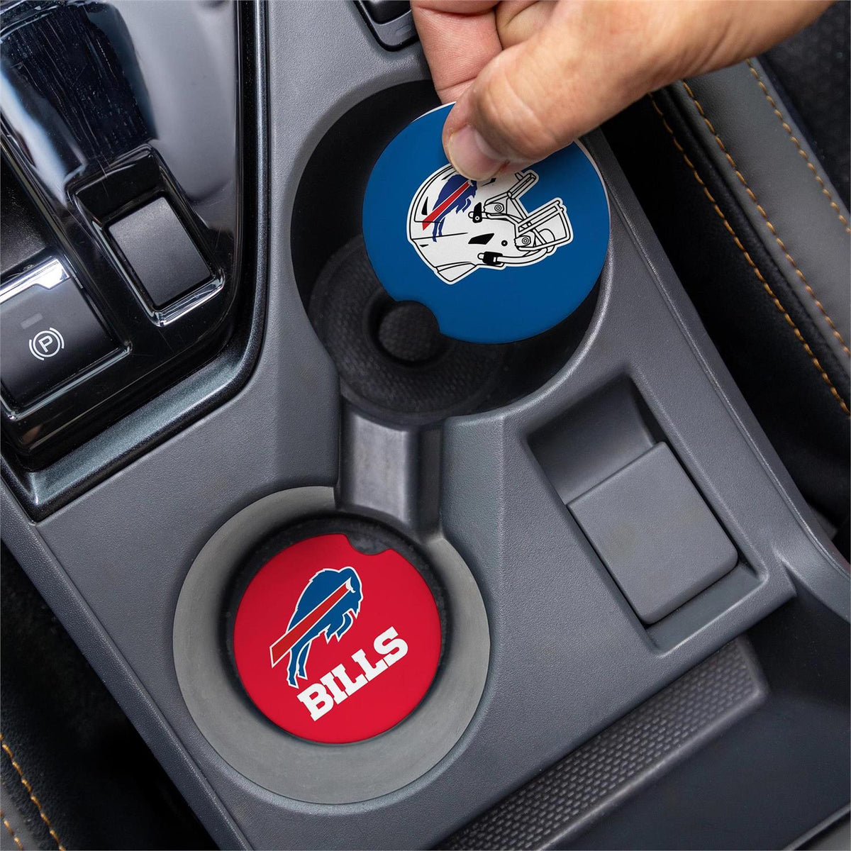 BUFFALO BILLS2-PIECE CAR COASTER SET