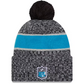 CAROLINA PANTHERS 2023 NFL SIDELINE CUFFED KNIT WITH POM
