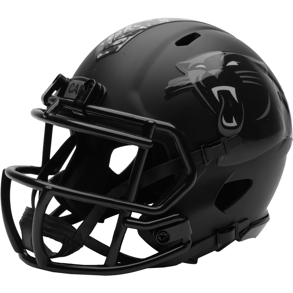 CAROLINA PANTHERS 2026 NFL SALUTE TO SERVICE RIDDELL SPEED MINI HELMET