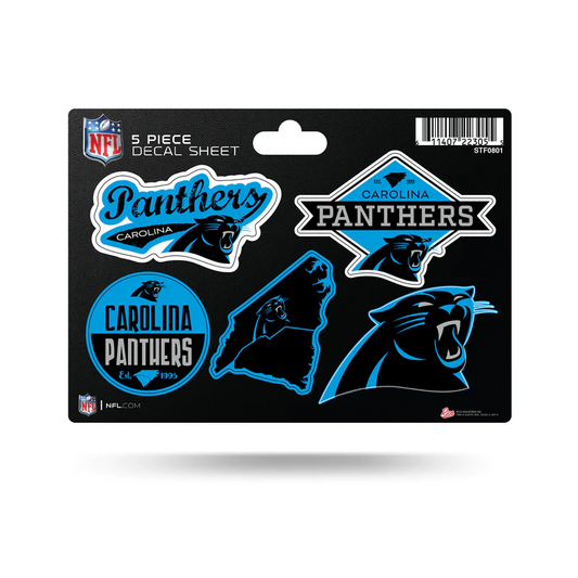 CAROLINA PANTHERS 5-PIECE STICKER SHEET