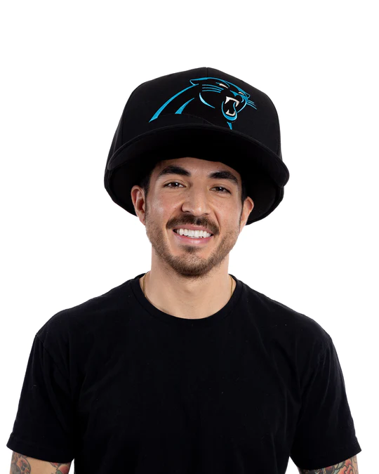 CAROLINA PANTHERS NOGGIN OVERSIZED HAT - BLACK