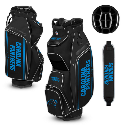 CAROLINA PANTHERS TEAM EFFORT BUCKET III COOLER CART GOLF BAG