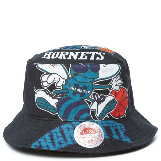 CHARLOTTE HORNETS MEN'S CUT UP BUCKET HAT