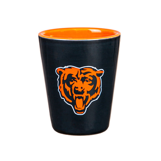 CHICAGO BEARS 2 OZ. TEAM SHOT GLASS - CERAMIC