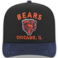 CHICAGO BEARS 2025 NFL DRAFT 9FIFTY A-FRAME SNAPBACK HAT - BLACK/NAVY