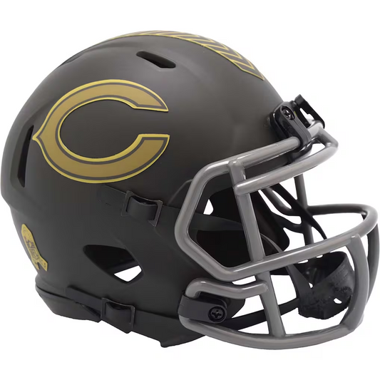 CHICAGO BEARS 2025 NFL SALUTE TO SERVICE RIDDELL SPEED MINI HELMET