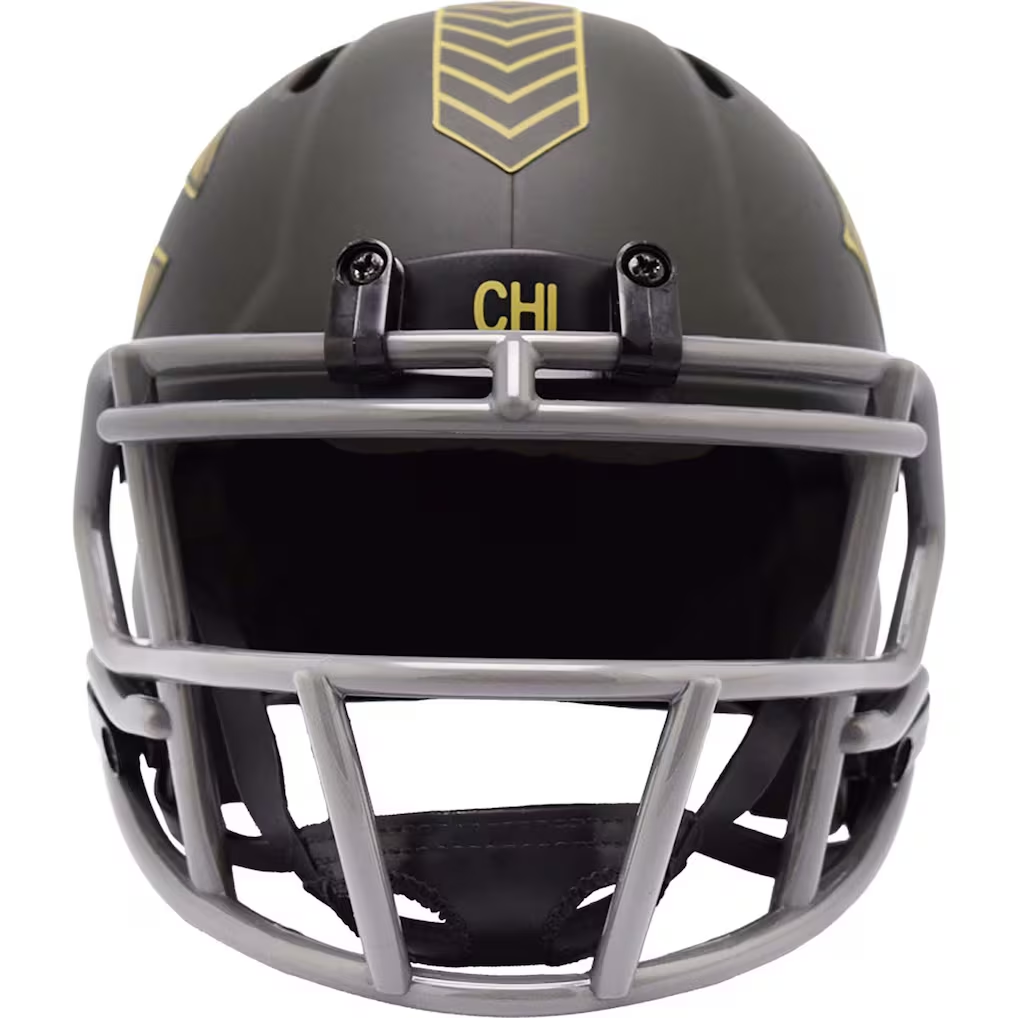 CHICAGO BEARS 2025 NFL SALUTE TO SERVICE RIDDELL SPEED MINI HELMET