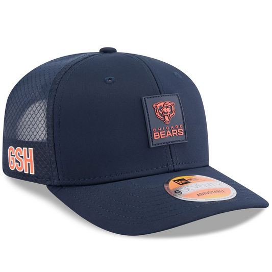 CHICAGO BEARS 2025 NFL SIDELINE 9SEVENTY STRETCH-SNAP ADJUSTABLE HAT - NAVY
