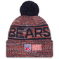 CHICAGO BEARS 2025 NFL SIDELINE COLD WEATHER CUFFED KNIT WITH POM - ORANGE