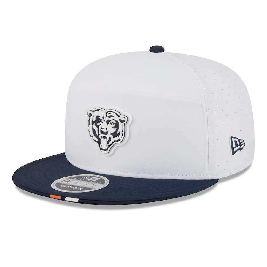 CHICAGO BEARS 2025 NFL TRAINING CAMP 9FIFTY SPLIT PANEL SNAPBACK HAT - WHITE