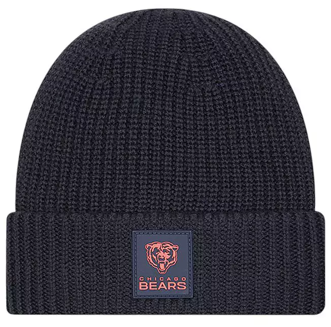 CHICAGO BEARS 2025 SIDELINE COLD WEATHER CUFFED KNIT - CHARCOAL