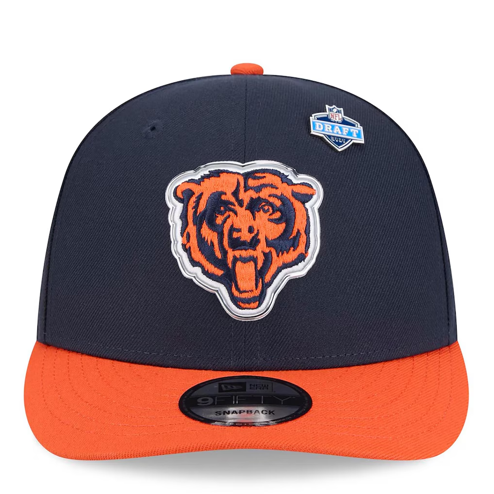 CHICAGO BEARS 2026 NFL DRAFT 9FIFTY SNAPBACK HAT - NAVY/ORANGE