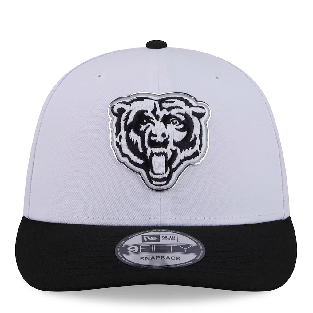 CHICAGO BEARS 2026 NFL DRAFT 9FIFTY SNAPBACK HAT - WHITE/BLACK