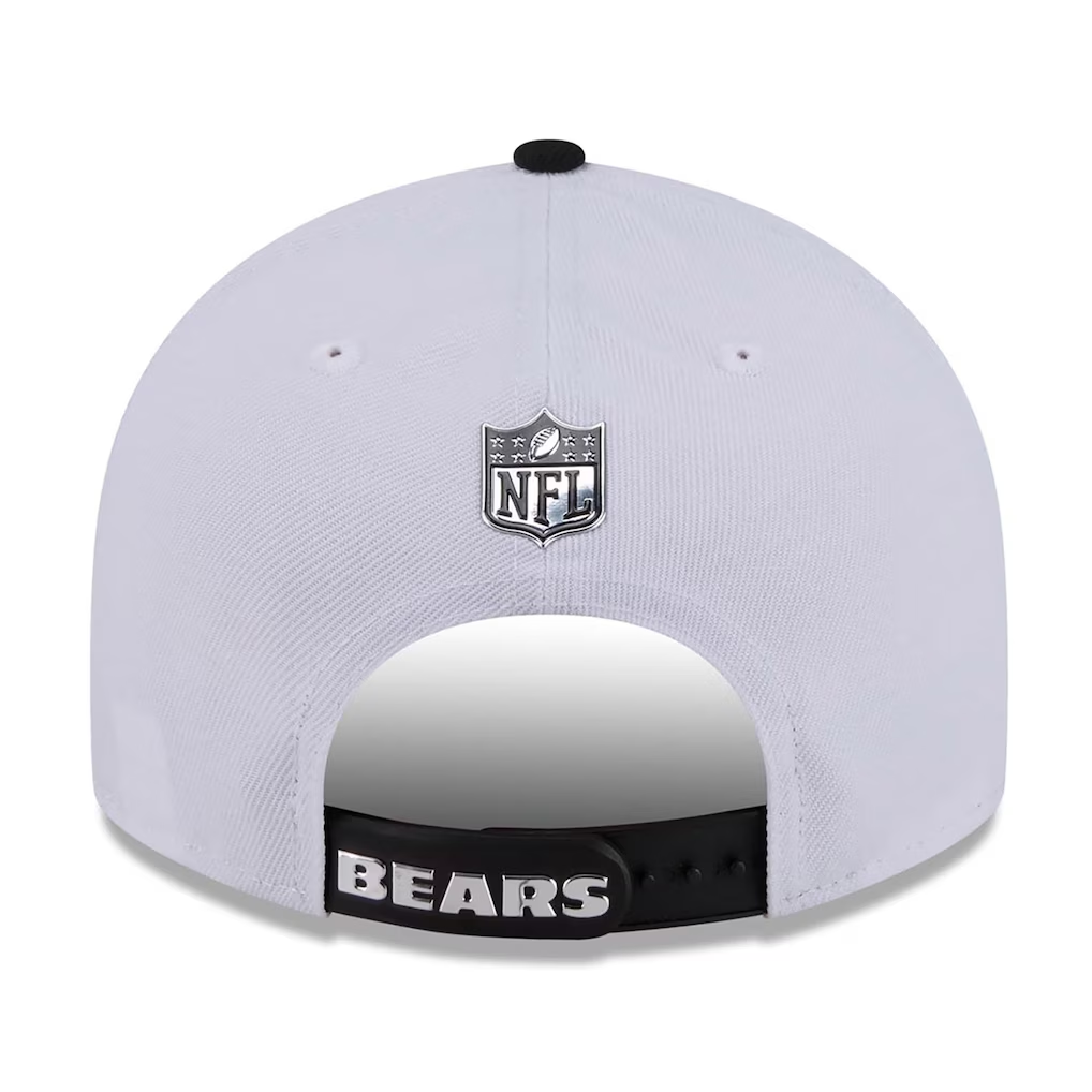 CHICAGO BEARS 2026 NFL DRAFT 9FIFTY SNAPBACK HAT - WHITE/BLACK
