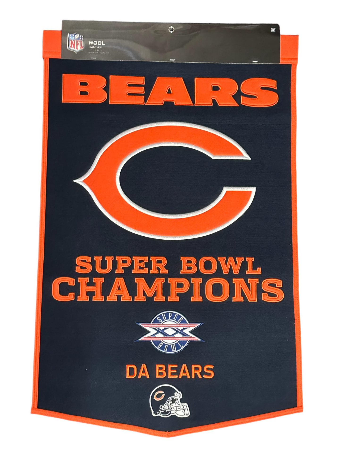 CHICAGO BEARS 24" X 38" BANDERA PRIMARIA DE LANA