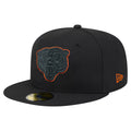 CHICAGO BEARS COLOR POP 59FIFTY FITTED HAT - BLACK