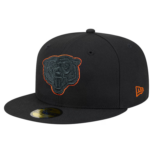 CHICAGO BEARS COLOR POP 59FIFTY FITTED HAT - BLACK