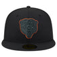 CHICAGO BEARS COLOR POP 59FIFTY FITTED HAT - BLACK
