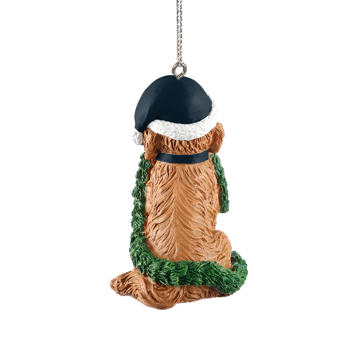 CHICAGO BEARS DOG WITH GARLAND ORNAMENT