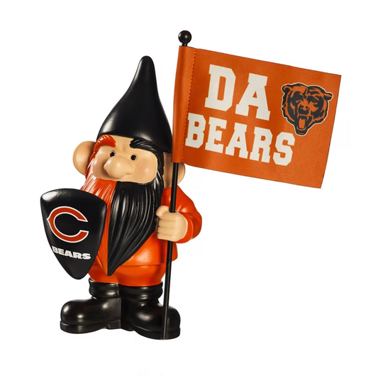 CHICAGO BEARS FLAG HOLDER GNOME