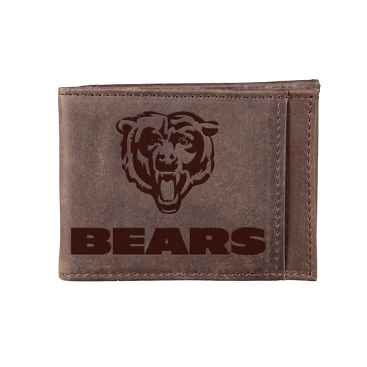 CHICAGO BEARS FRONT POCKET SLIM CARD HOLDER WITH RFID BLOCKING