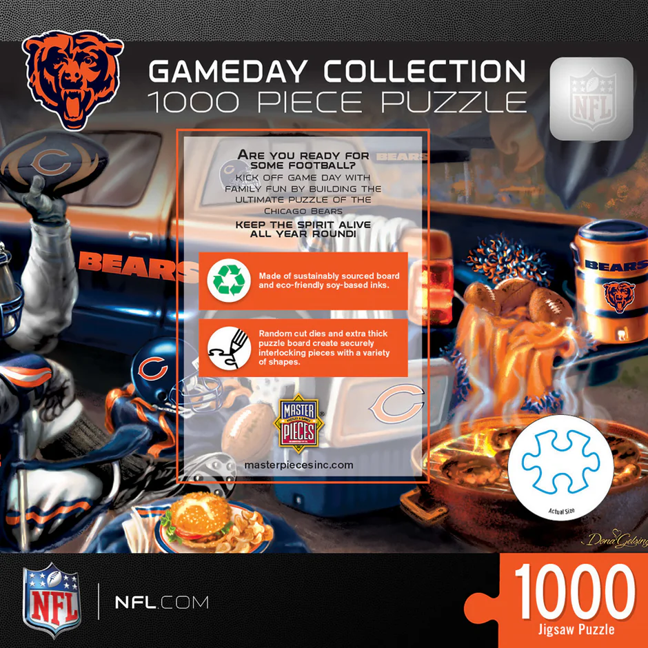 CHICAGO BEARS GAMEDAY 1000 PIECE JIGSAW PUZZLE