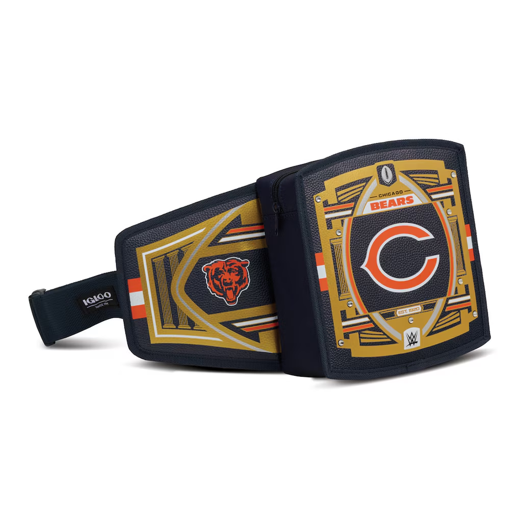 CHICAGO BEARS IGLOO WWE LEGACY BELT COOLER - NAVY