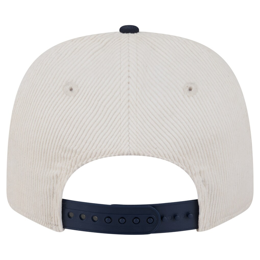 CHICAGO BEARS LOYAL CORDUROY 9SEVENTY STRETCH-SNAP ADJUSTABLE HAT - CHROME WHITE/NAVY